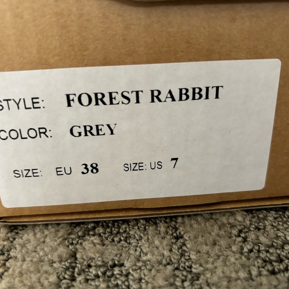 Overland Gray Forest Rabbit Alpine Winter Fashion Snow Boot Fur Trimmed Bootie 7 - Picture 6 of 6